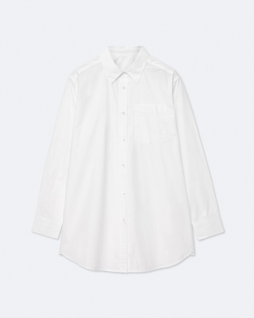 Oversized cotton poplin shirt