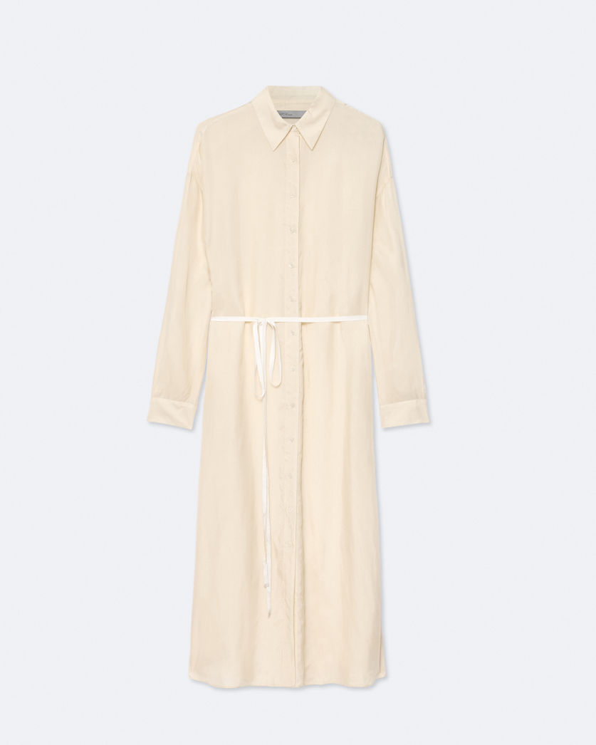 Yurra cupro tied shirt dress