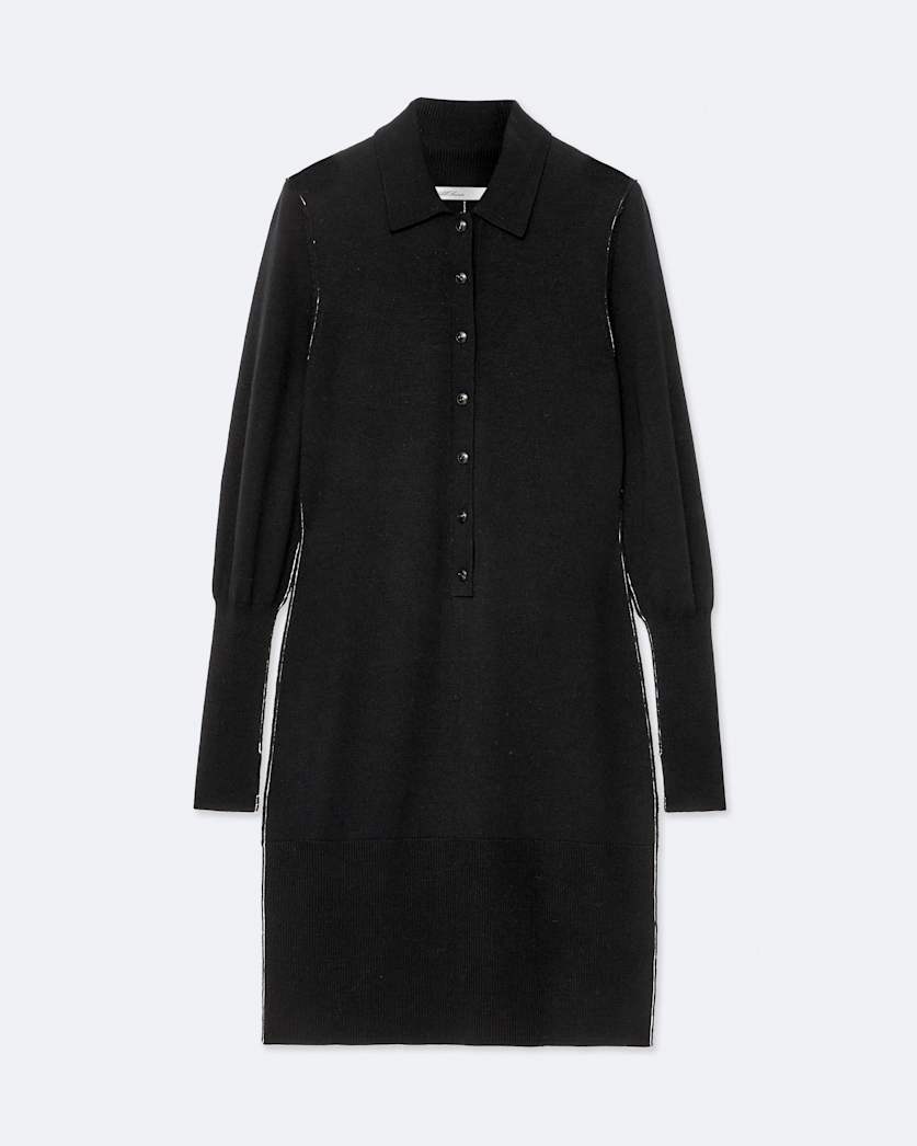 Merino wool polo dress