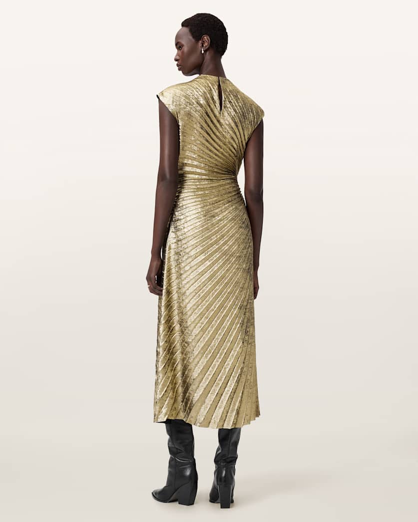 Rayanna Pleated Midi Dress