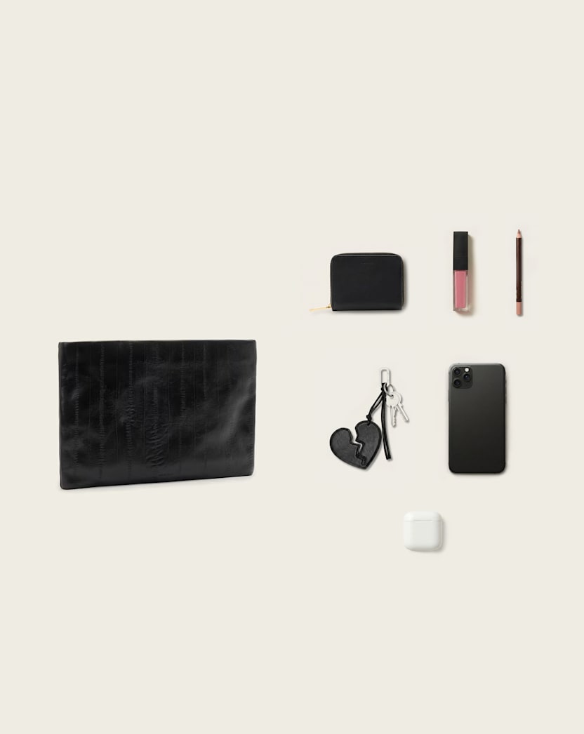 Bettina Leather Clutch Bag