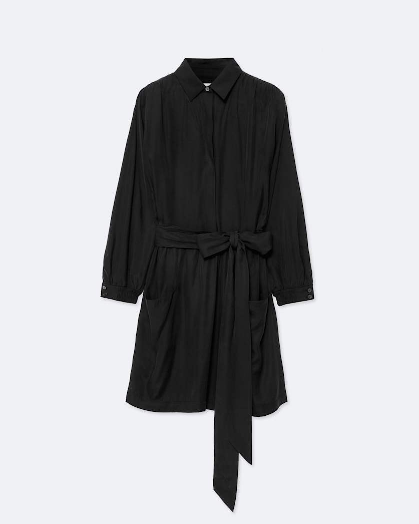 Noora silk blend shirt dress