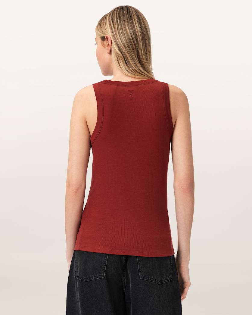 Rina Crew Neck Sleeveless Tank Top