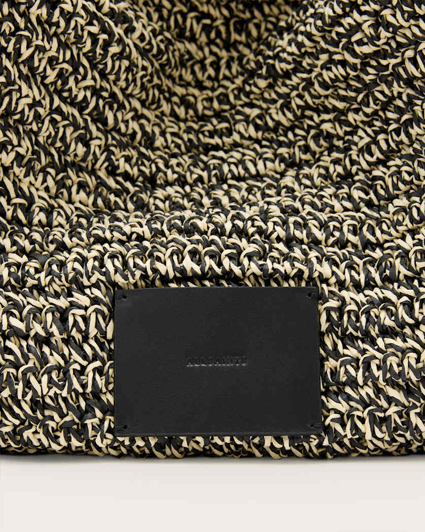 Asha Woven Straw Hobo Shoulder Bag