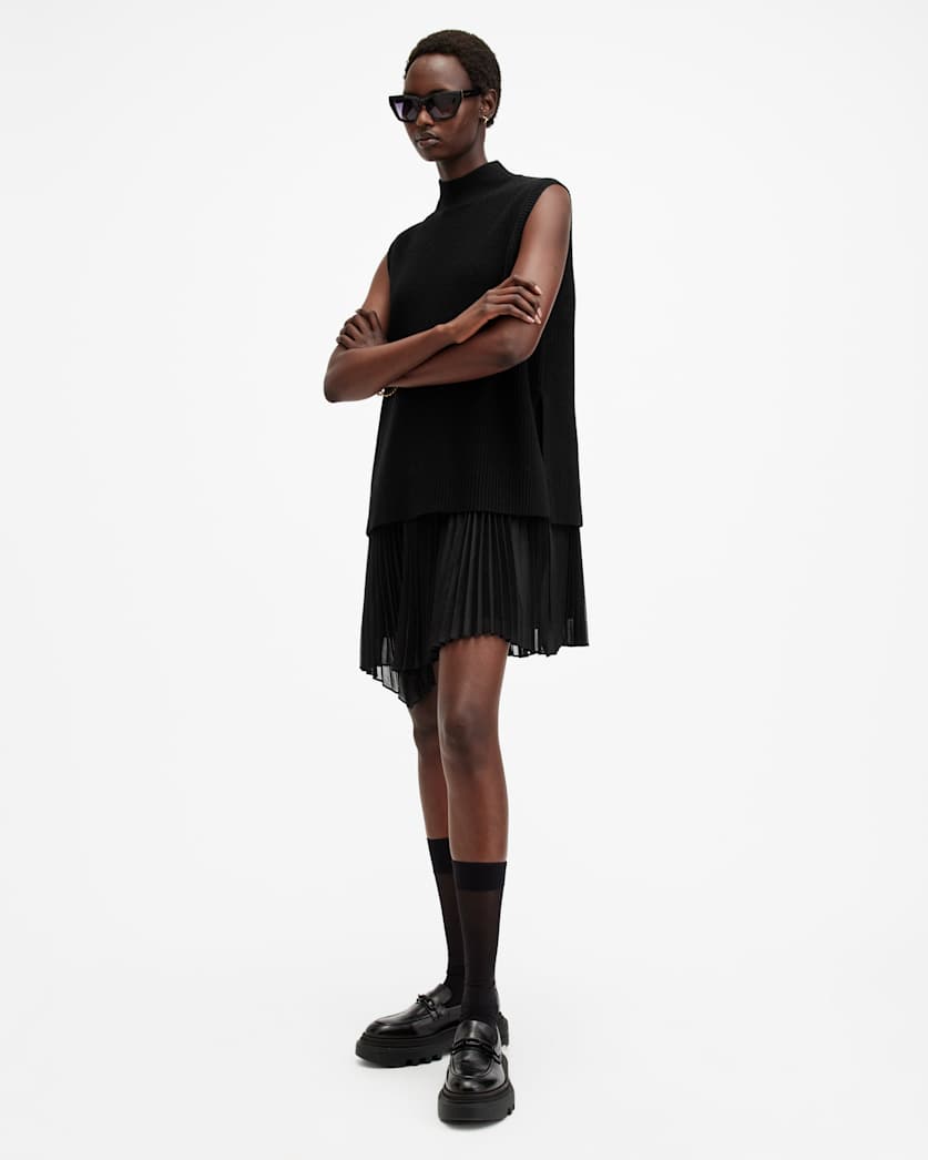 Eve 2-In-1 Metallic Mini Dress