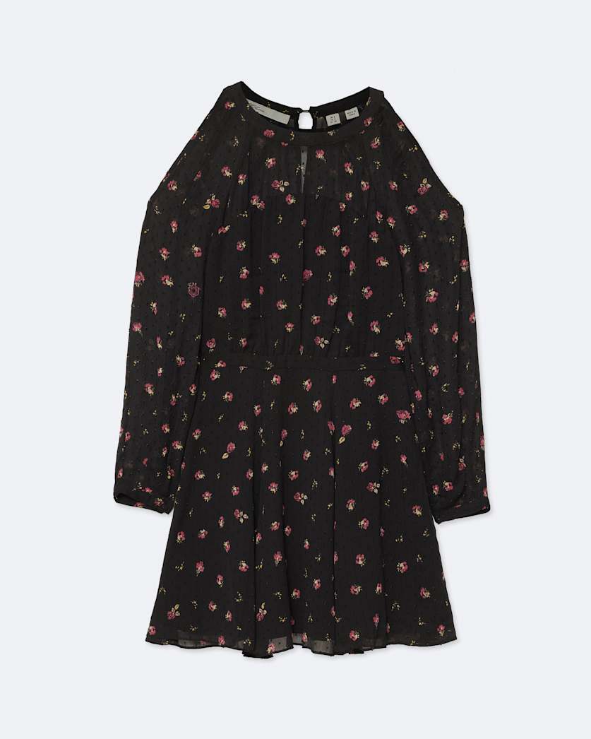 Split sleeve midi dress