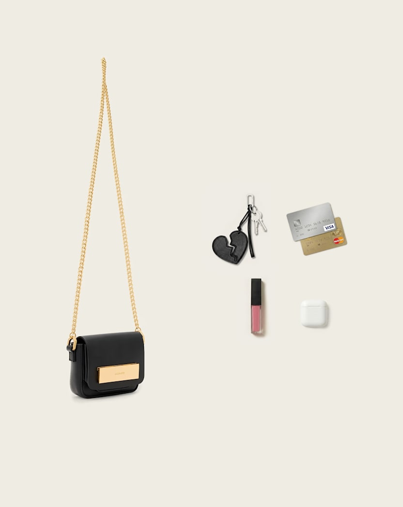 Etta Leather Chain Crossbody Bag