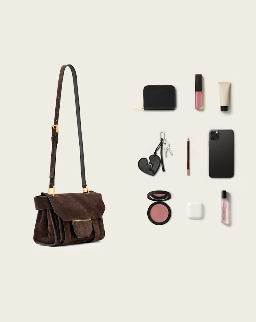Ursa Mini Suede Crossbody Bag