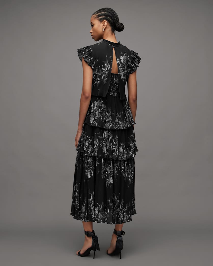 Madi Diana Butterfly Print Maxi Dress