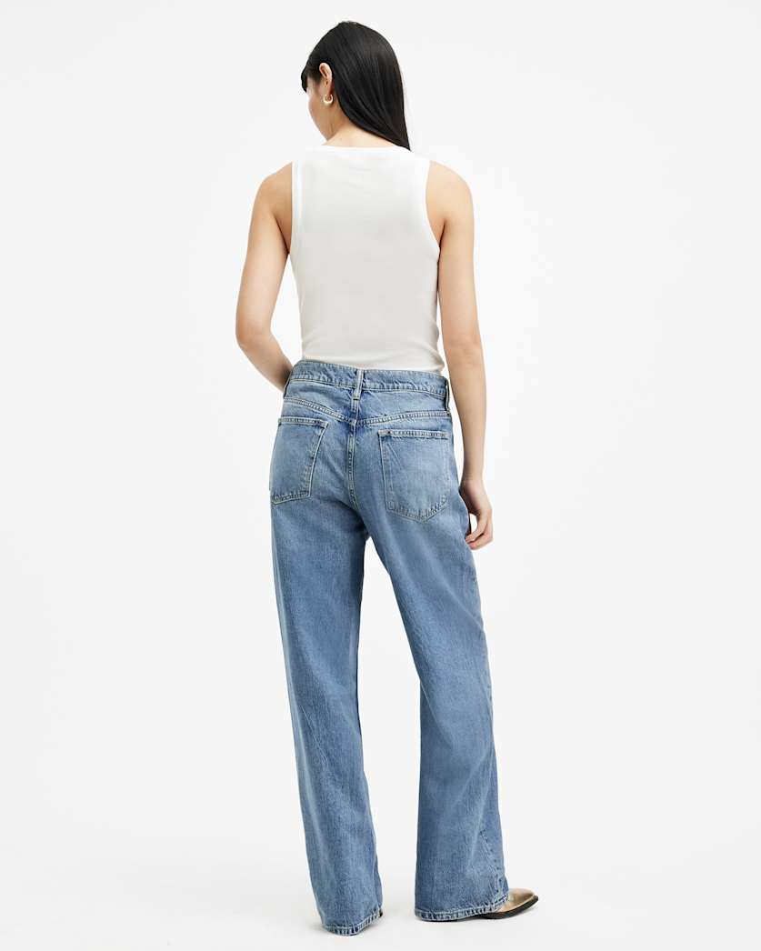 Blake Low Slung Wide Leg Denim Jeans
