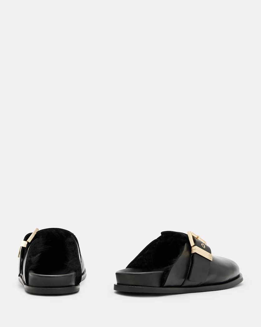 Venus Shearling Slip On Mules