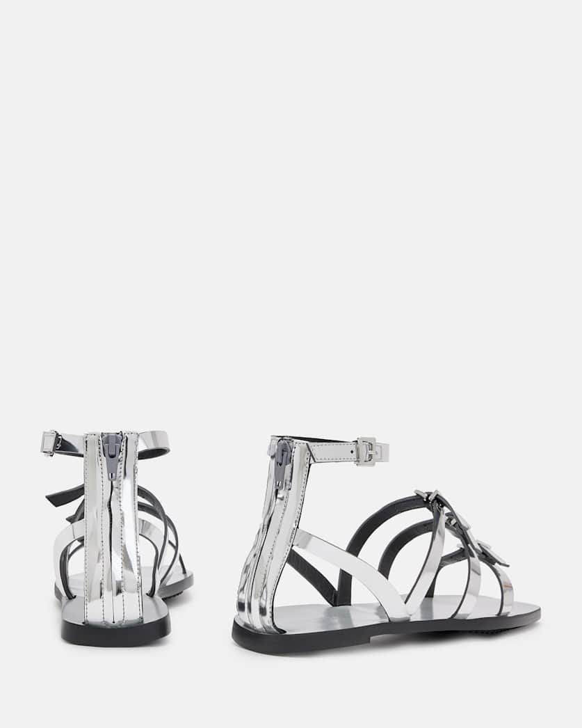 Lore Metallic Leather Gladiator Sandals