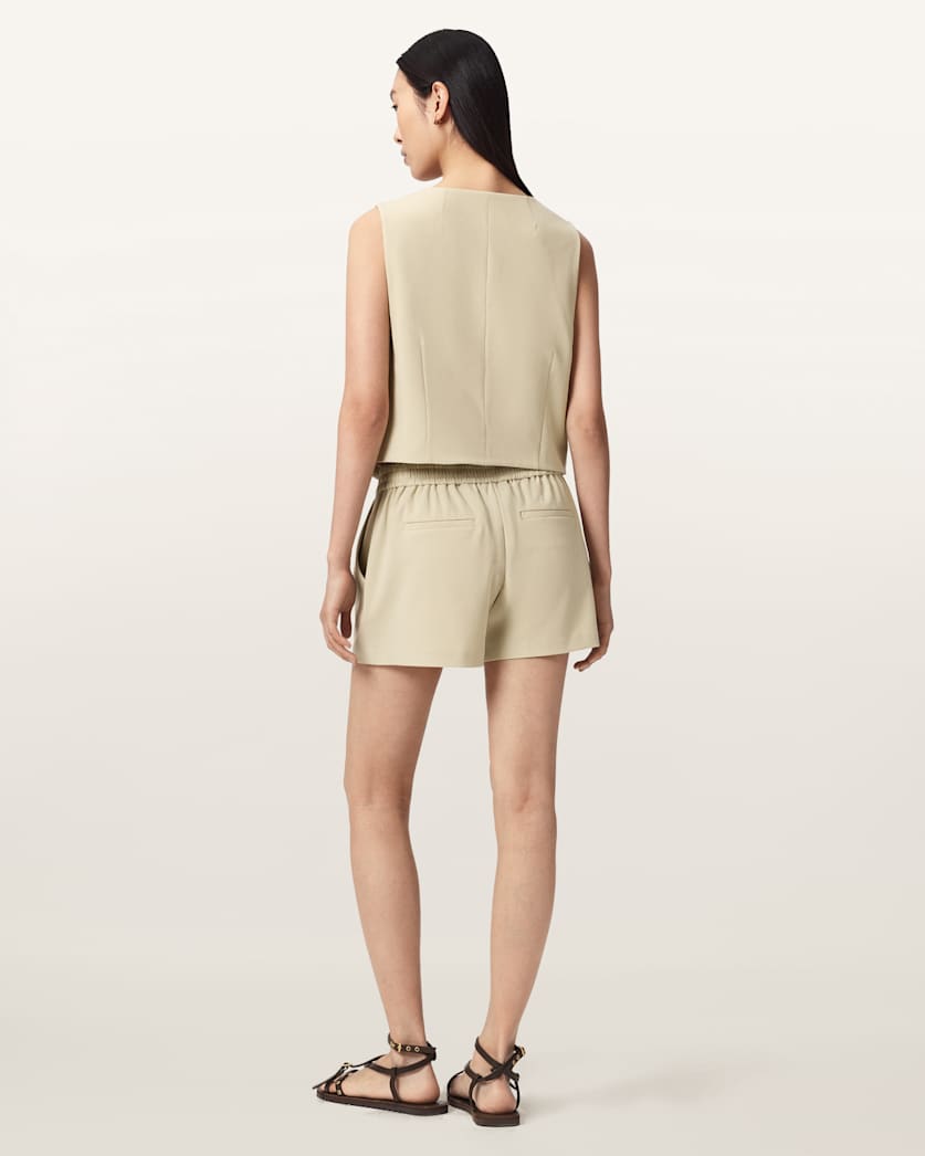 Aleida Drawcord Waist Tailored Shorts