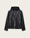 Ashton Hooded Leather Jacket