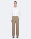 Ware Straight-Fit Double-Pleat Trousers