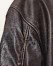 Marco Oversized Leather Bomber Jacket