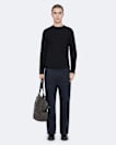 Aston straight fit double pleat chinos