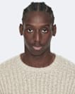 Crew-neck ribbed jumper