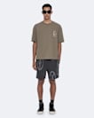 Stamped jersey sweatshorts