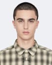 Regular-fit printed check shirt