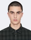 Regular-fit printed check shirt