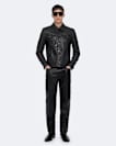 Slim leather trousers