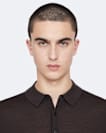 Mode merino long sleeve polo