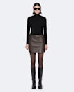Renai Leather Mini Skirt