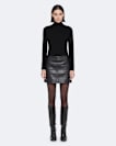 Renai Leather Mini Skirt
