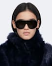 Tosca Long-Hair Shearling Coat