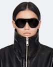 Elisa Leather Bomber Jacket