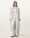 Aki Crossover Wide Leg Denim Jeans