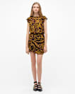 Hali Animal Print Ruffle Mini Dress