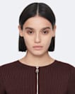 Cruz Zip-Up Ribbed Cardigan