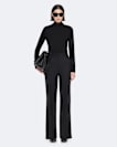 Elysia Mid-Rise Slim-Fit Tailored Trousers