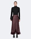 Silk-viscose skirt