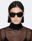 High-neck silk top