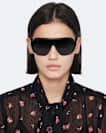 Bow-detail jacquard shirt