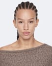 Ellie Asymmetric Knitted Cotton Mini Dress