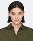Noora silk blend shirt dress