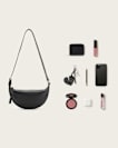 Half Moon Leather Crossbody Bag