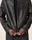 Alkan Zip Up Two Tone Leather Jacket