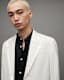 Canis Satin Trim Relaxed Fit Blazer