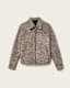 Dellcot Leopard Print Suede Jacket