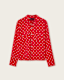 Mini Polkadot Sheer Shirt