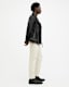 Conroy Textured Leather Biker Jacket