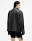 Daylen Oversized Leather Biker Jacket