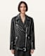 Billie Relaxed Fit Leather Biker Jacket