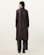 Aire Long Line Leather Coat