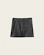 Renai Slim Fit Leather Mini Skirt
